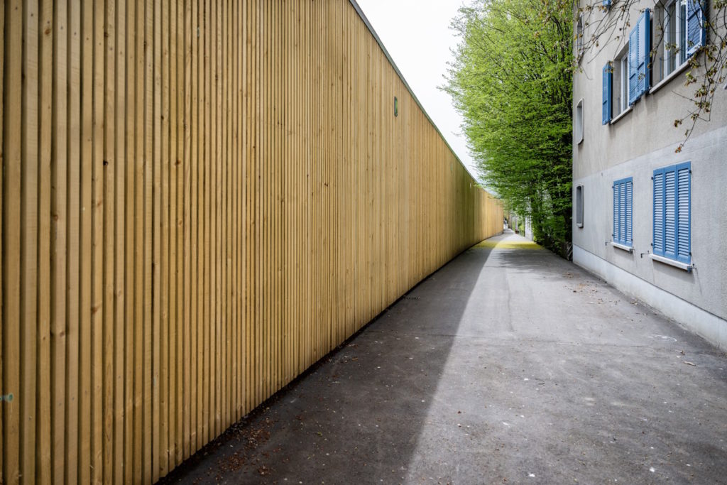 Baustellenfotografie Autobahn Lärmschutzwand